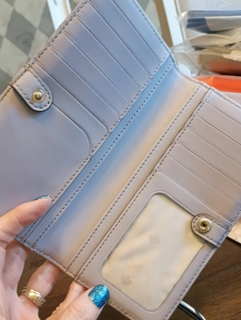 kate spade floral bifold wallet